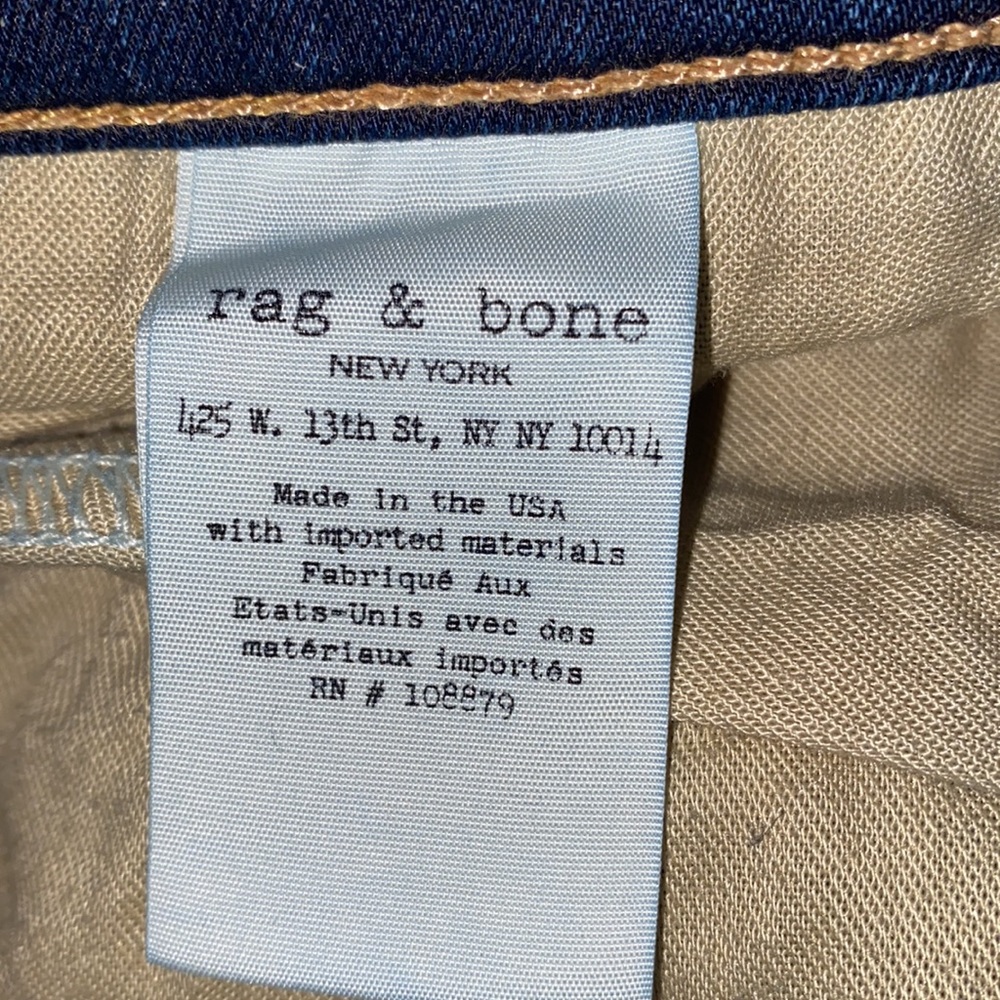 Rag & Bone Cate Skinny Ankle Jeans in Bloo Moon Wash Style W1526K089BMO - Picture 5 of 10